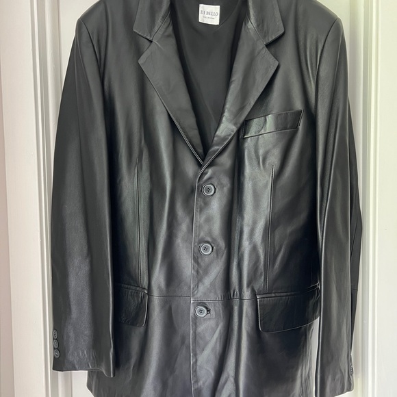 NWOT DI BELLO Men’s Genuine Soft Leather Jacket ITALY Sz 50 - Picture 2 of 9